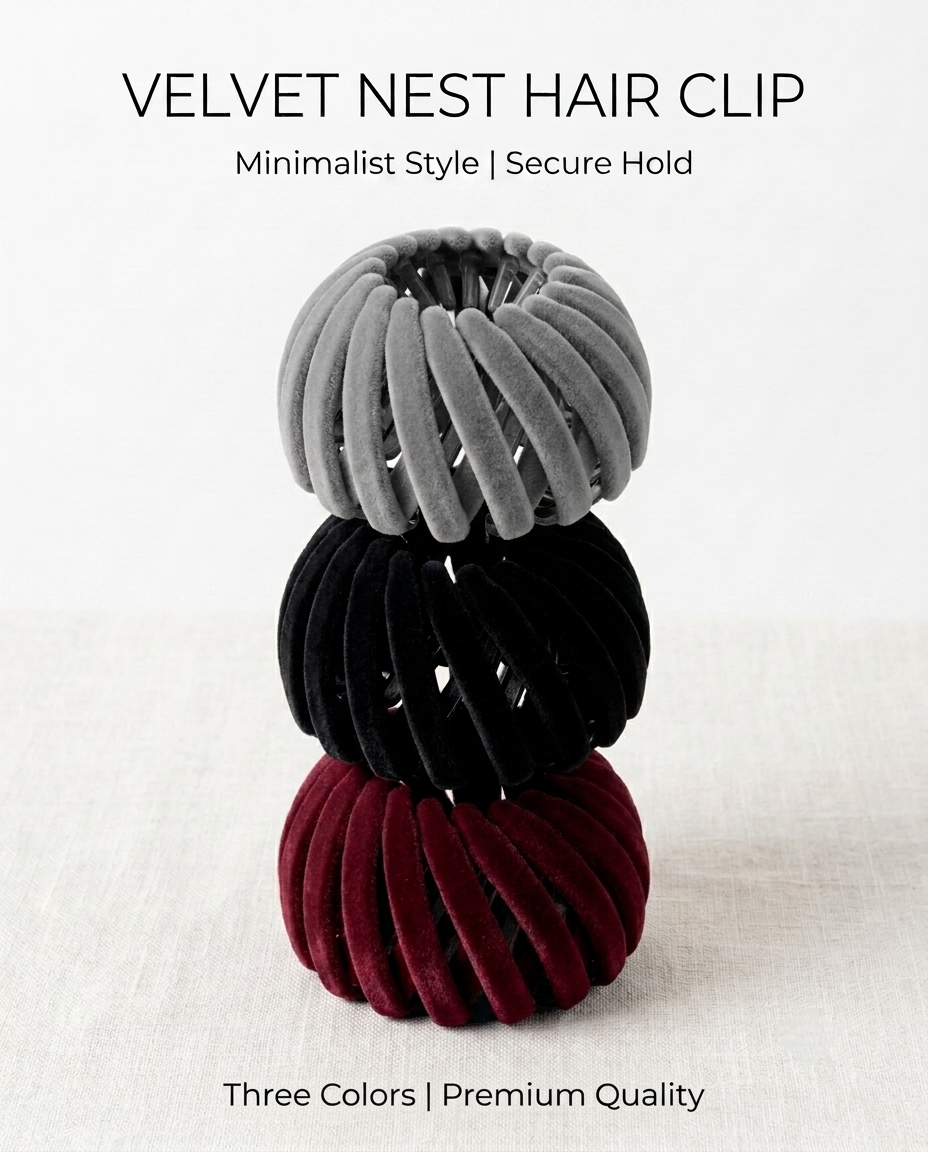 Velvet Nest Hair Clip