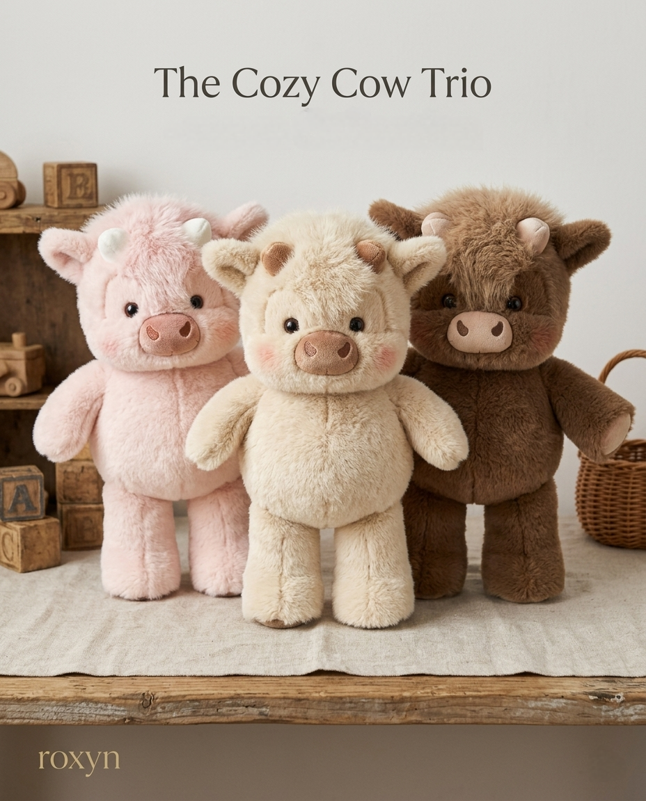 ROXY - Running Cow Plushie
